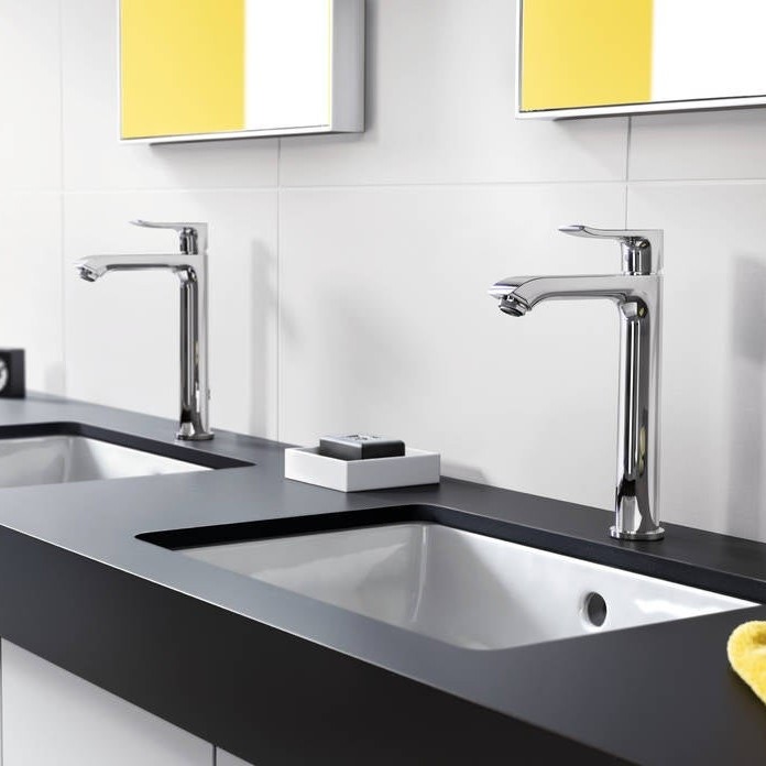 Immagine di Hansgrohe METRIS miscelatore monocomando lavabo H.26 cm 200, con scarico e saltarello, finitura cromo 31183000