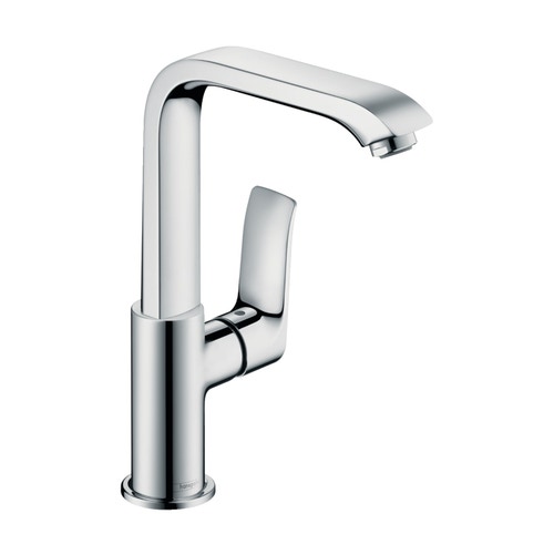 Immagine di Hansgrohe METRIS miscelatore monocomando lavabo 230, con piletta push-open e bocca orientabile, finitura cromo 31187000