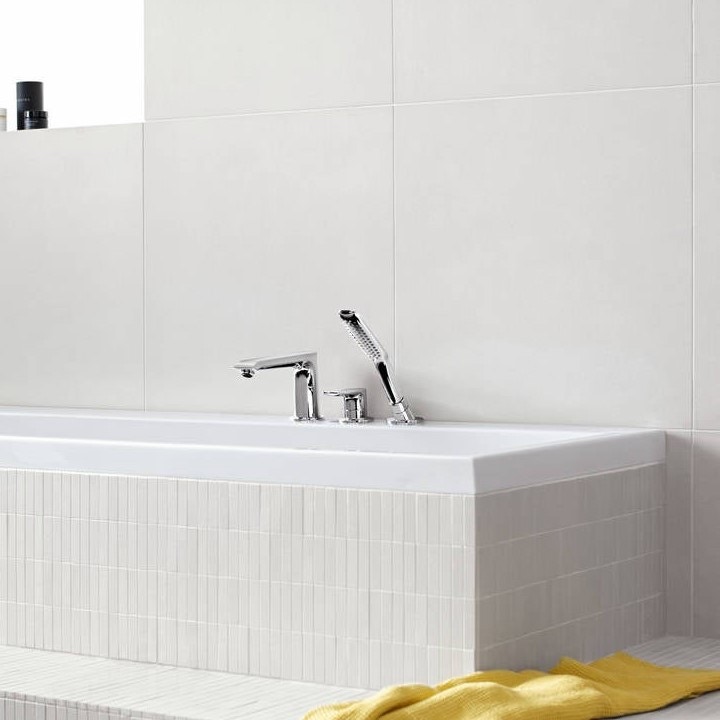 Immagine di Hansgrohe METRIS rubinetteria 3 fori monocomando, per bordo vasca, finitura cromo 31190000