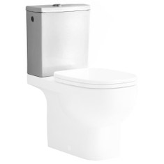 Immagine di Pozzi Ginori Cassetta Collection A.A.D./S., A.B.S., A.P. A./S. con coperchio e batteria a doppio flusso con pulsante cromato. 04470000