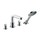 Hansgrohe METRIS S rubinetteria 4 fori, bordo vasca, con bocca 17.1 cm, finitura cromo 31446000