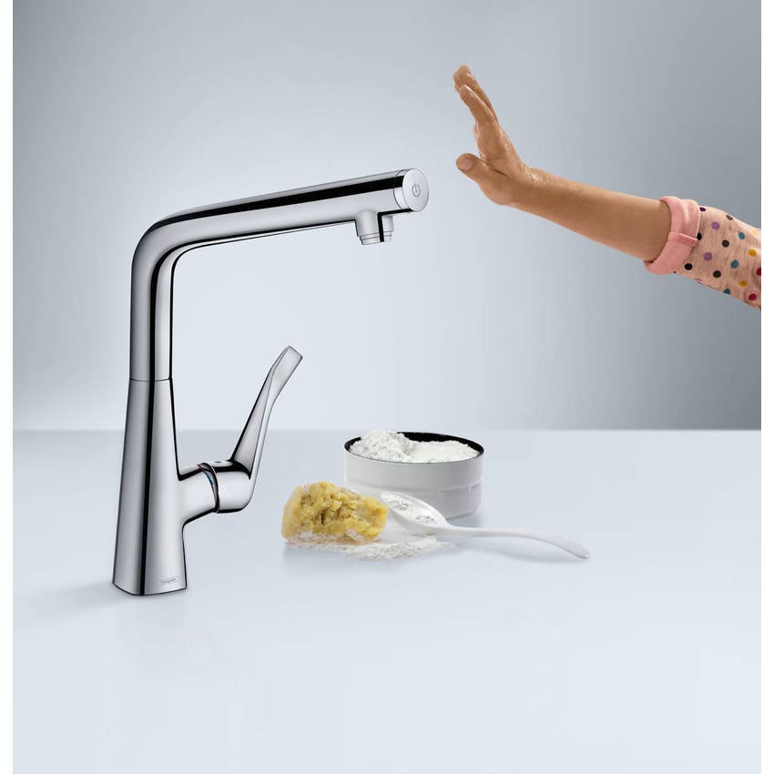 Immagine di Hansgrohe METRIS SELECT miscelatore cucina monocomando 320, finitura cromo 14883000