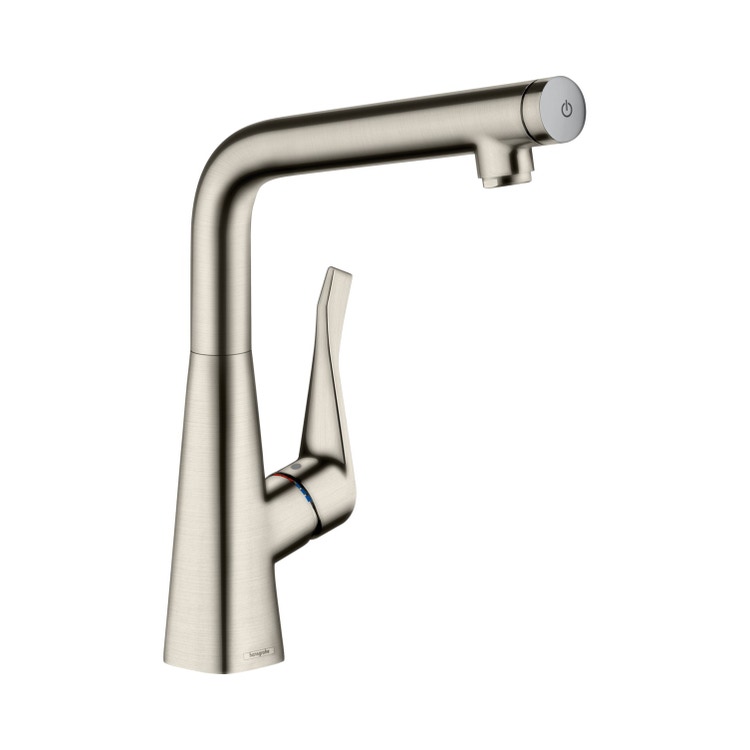 Immagine di Hansgrohe METRIS SELECT miscelatore cucina monocomando 320, finitura acciaio inox 14883800