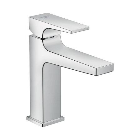 Immagine di Hansgrohe METROPOL miscelatore monocomando lavabo H.16 cm 100, lavamani, con maniglia a leva per acqua fredda, finitura cromo 32501000
