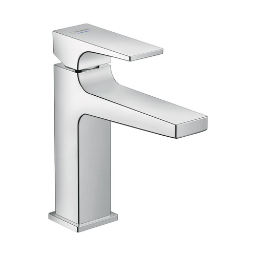 Immagine di Hansgrohe METROPOL miscelatore monocomando lavabo H.16 cm 100, lavamani, con maniglia a leva per acqua fredda, finitura cromo 32501000
