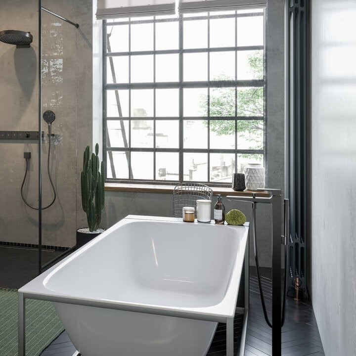 Immagine di Hansgrohe METROPOL miscelatore monocomando per vasca, a pavimento, con maniglia a leva, finitura cromo 32532000