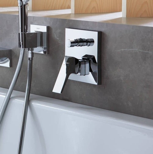 Immagine di Hansgrohe METROPOL miscelatore monocomando vasca, ad incasso, con maniglia a leva, finitura cromo 32545000