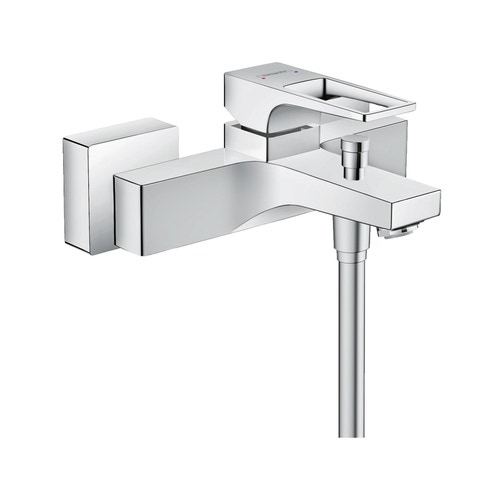 Immagine di Hansgrohe METROPOL miscelatore monocomando vasca, esterno, con maniglia a staffa, finitura cromo 74540000