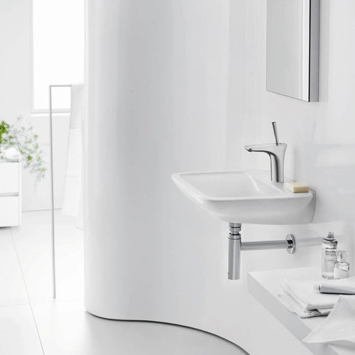 Immagine di Hansgrohe PURAVIDA miscelatore monocomando lavabo H.21 cm 100, lavamani con piletta push-open, finitura cromo 15075000
