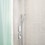 Immagine di Hansgrohe SHOWER SELECT GLASS miscelatore termostatico, ad incasso, ad alta portata, per 1 utenza e utenza opzionale, finitura cromo e bianco 15735400