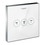 Immagine di Hansgrohe SHOWER SELECT GLASS set esterno, ad incasso, per 3 utenze, finitura cromo e bianco 15736400