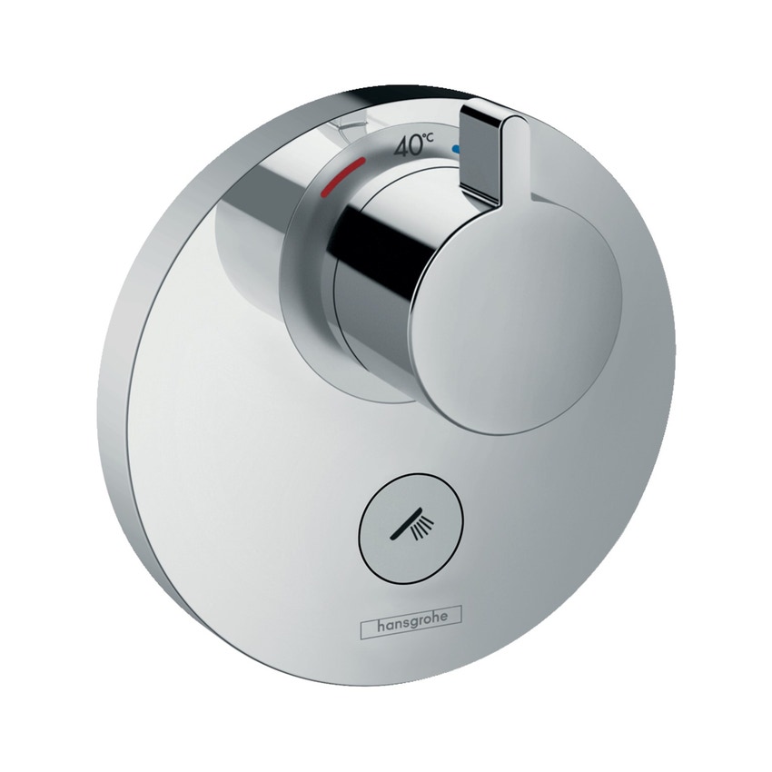 Immagine di Hansgrohe SHOWER SELECT S miscelatore termostatico ad incasso, ad alta portata per 1 utenza e utenza opzionale, finitura cromo 15742000