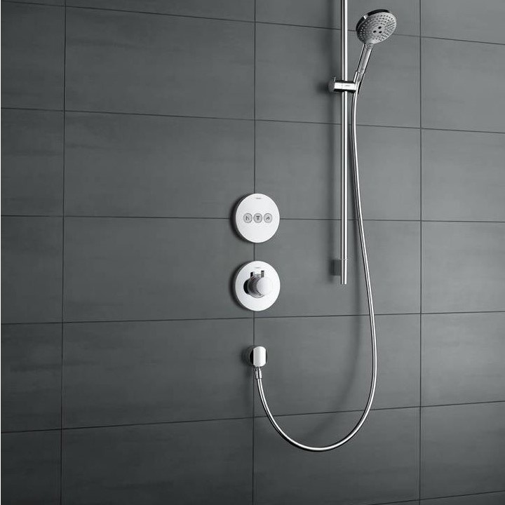 Immagine di Hansgrohe SHOWER SELECT S miscelatore termostatico ad incasso, ad alta portata per 1 utenza e utenza opzionale, finitura cromo 15742000