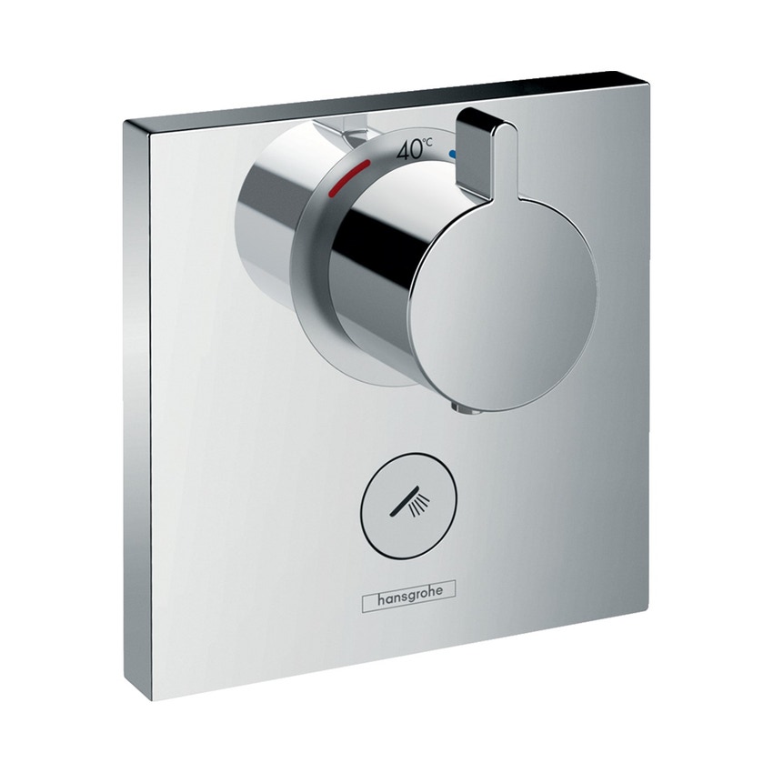 Immagine di Hansgrohe SHOWER SELECT miscelatore termostatico, ad incasso, ad alta portata, per 1 utenza e utenza opzionale, finitura cromo 15761000