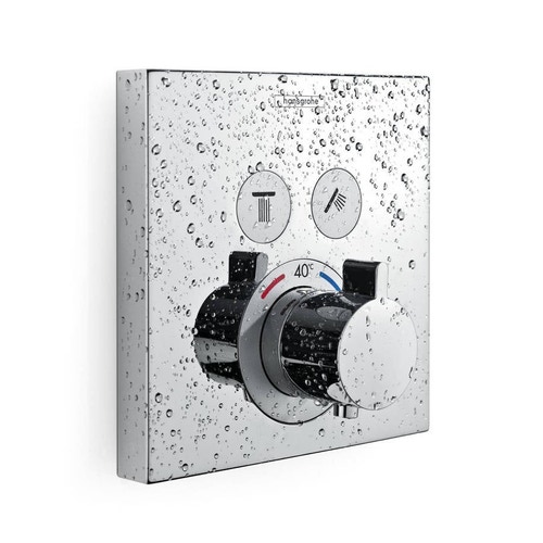 Immagine di Hansgrohe SHOWER SELECT miscelatore termostatico, ad incasso, per 2 utenze, finitura cromo 15763000