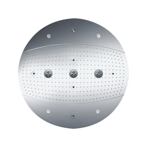 Immagine di Hansgrohe RAINDANCE RAINMAKER soffione doccia 600, 3 jet, con illuminazione, finitura cromo 26117000