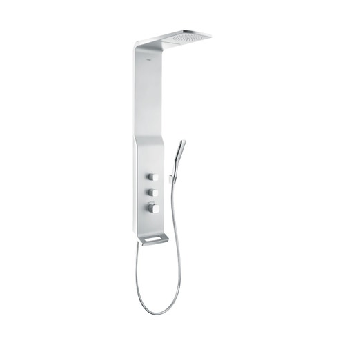 Immagine di Hansgrohe RAINDANCE pannello doccia Lift 180, 2 jet, per installazione esterna, finitura cromo satinato 27008000