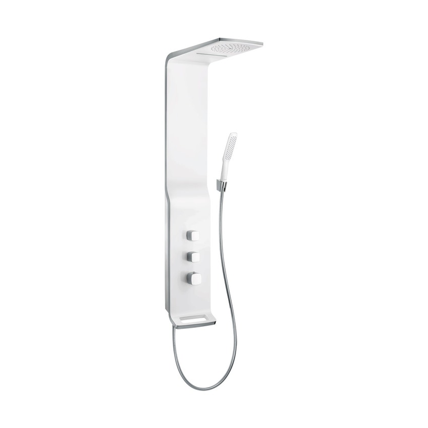 Immagine di Hansgrohe RAINDANCE pannello doccia Lift 180, 2 jet, per installazione esterna, finitura cromo e bianco 27008400