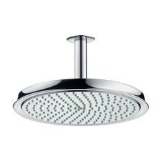 Immagine di Hansgrohe RAINDANCE CLASSIC soffione doccia 240, 1 jet, con connessione soffitto, finitura cromo 27405000