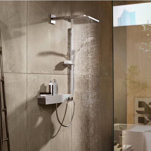 Immagine di Hansgrohe RAINDANCE E soffione doccia 300, 1 jet, con braccio doccia, finitura cromo 26238000