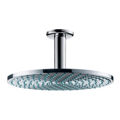 Immagine di Hansgrohe RAINDANCE S soffione doccia 240, 1 jet, EcoSmart 9 l/min, con connessione a soffitto, finitura cromo 27463000