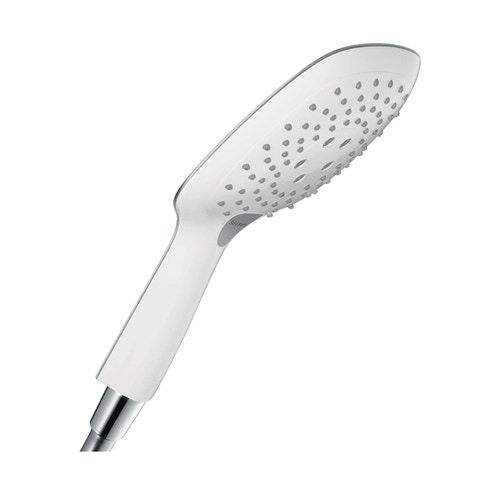 Immagine di Hansgrohe RAINDANCE SELECT E doccetta 150, 3 jet, finitura cromo e bianco 26550400