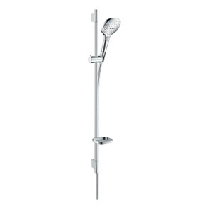 Immagine di Hansgrohe RAINDANCE SELECT E set doccia 120, 3 jet, con asta doccia 90 cm e portasapone, finitura cromo 26621000