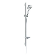 Immagine di Hansgrohe RAINDANCE SELECT E set doccia 120, 3 jet, EcoSmart 9 l/min, con asta doccia 90 cm e portasapone, finitura cromo 26623000