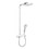 Immagine di Hansgrohe RAINDANCE SELECT E showerpipe 200, 3 jet, con Showertablet select 300, finitura cromo e bianco 27127400