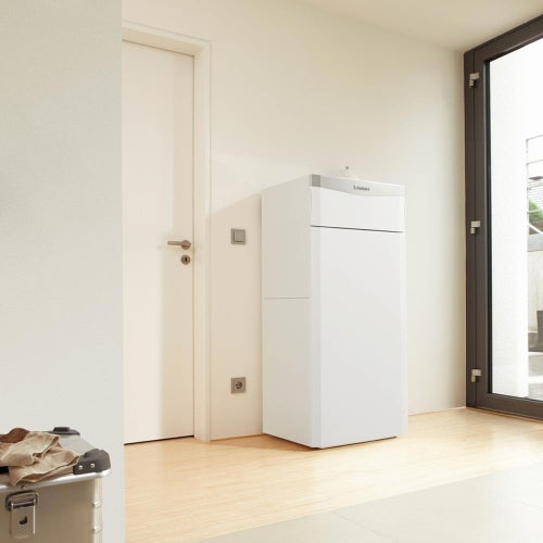 Immagine di Vaillant ecoCOMPACT VSC 346/4-5 100 Caldaia a basamento a condensazione con bollitore 90 litri per riscaldamento e acqua calda sanitaria 0010014668