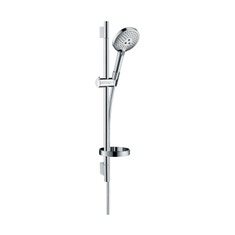 Immagine di Hansgrohe RAINDANCE SELECT S set doccia 120, 3 jet, EcoSmart 9 l/min, con asta doccia 65 cm e portasapone, finitura cromo 26632000