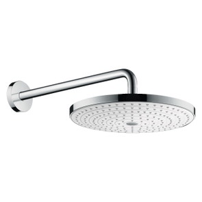 Immagine di Hansgrohe RAINDANCE SELECT S soffione doccia 300, 2 jet, con braccio doccia, finitura cromo e bianco 27378400