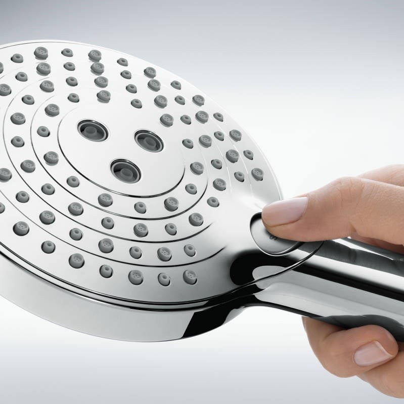 Immagine di Hansgrohe RAINDANCE SELECT S set doccia 120, 3 jet, PowderRain con asta doccia 90 cm, finitura cromo 27667000