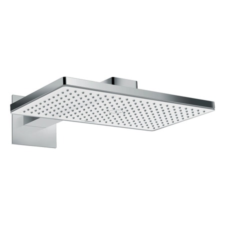 Immagine di Hansgrohe RAINMAKER SELECT soffione doccia 460, 1 jet, con braccio doccia, finitura cromo e bianco 24003400