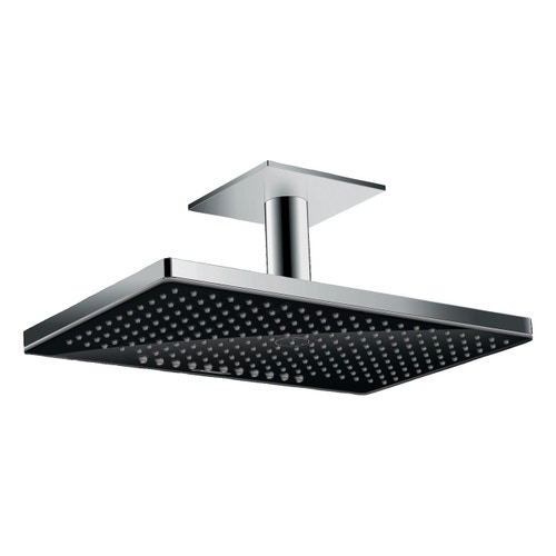 Immagine di Hansgrohe RAINMAKER SELECT soffione doccia 460, 2 jet, con connessione soffitto, finitura cromo e nero 24004600