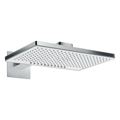 Immagine di Hansgrohe RAINMAKER SELECT soffione doccia 460, 2 jet, con braccio doccia, finitura cromo e bianco 24005400
