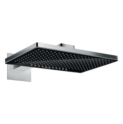 Immagine di Hansgrohe RAINMAKER SELECT soffione doccia 460, 2 jet, con braccio doccia, finitura cromo e nero 24005600