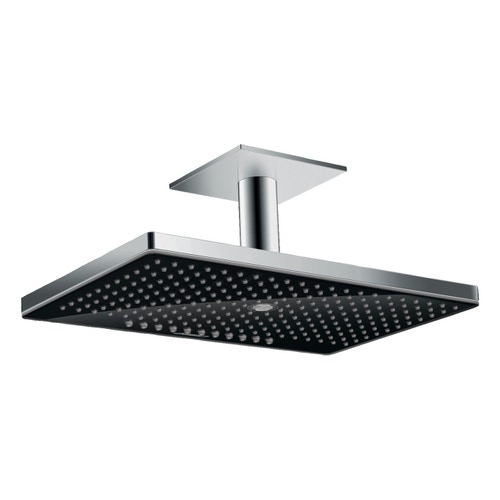 Immagine di Hansgrohe RAINMAKER SELECT soffione doccia 460, 3 jet, con connessione soffitto, finitura cromo e nero 24006600