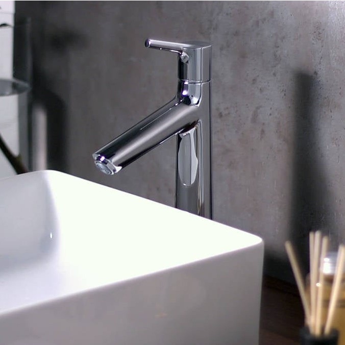 Immagine di Hansgrohe TALIS S miscelatore monocomando lavabo 190, con scarico, finitura cromo 72031000