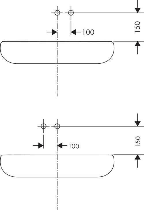 Immagine di Hansgrohe TALIS S miscelatore monocomando lavabo ad incasso, a parete, con bocca erogazione 22.5 cm, finitura cromo 72111000