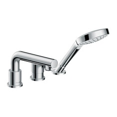 Immagine di Hansgrohe TALIS S rubinetteria 3 fori monocomando, bordo vasca, con secuflex, finitura cromo 72416000