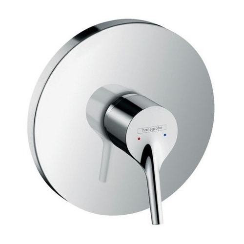 Immagine di Hansgrohe TALIS S set rubinetteria con miscelatore lavabo con scarico, miscelatore bidet con scarico, miscelatore monocomando doccia e corpo incasso, finitura cromo SETTAL003