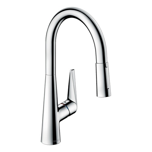 Immagine di Hansgrohe TALIS S miscelatore cucina 200, con doccetta estraibile, finitura cromo 72813000