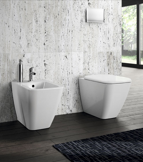 Immagine di Pozzi Ginori Metrica bidet per allacciamento acqua interno, bianco 79251000
