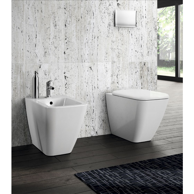 Immagine di Pozzi Ginori Metrica bidet per allacciamento acqua interno, bianco 79251000