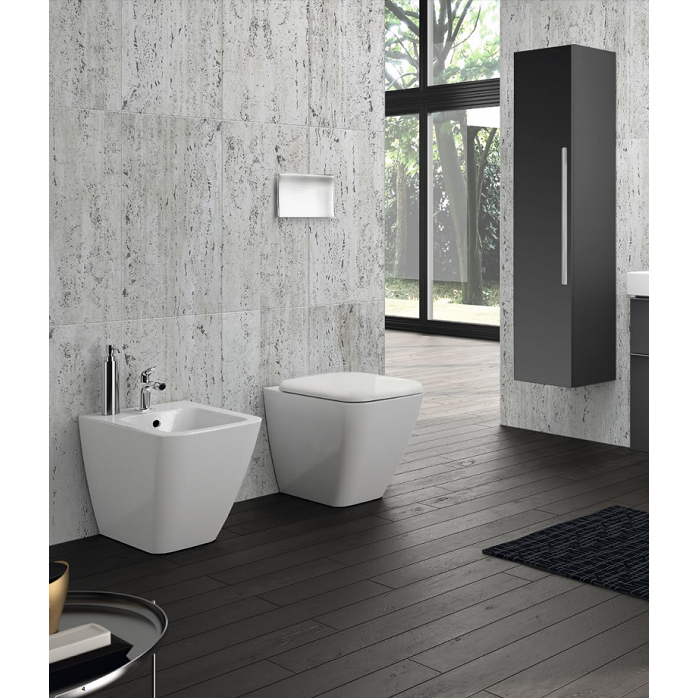 Immagine di Pozzi Ginori Metrica bidet per allacciamento acqua interno, bianco 79251000