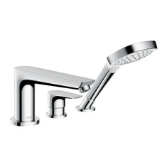 Immagine di Hansgrohe TALIS E rubinetteria 3 fori, bordo vasca, con Secuflex, finitura cromo 71730000