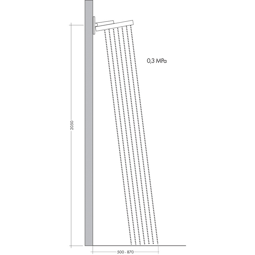 Immagine di Hansgrohe RAINFINITY soffione doccia 360, 1 jet, con attacco a parete, finitura cromo 26230000