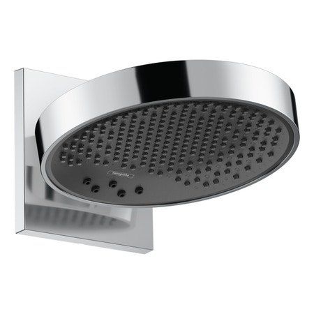 Immagine di Hansgrohe RAINFINITY soffione doccia 250, 3 jet, EcoSmart, con attacco a parete, finitura cromo 26233000