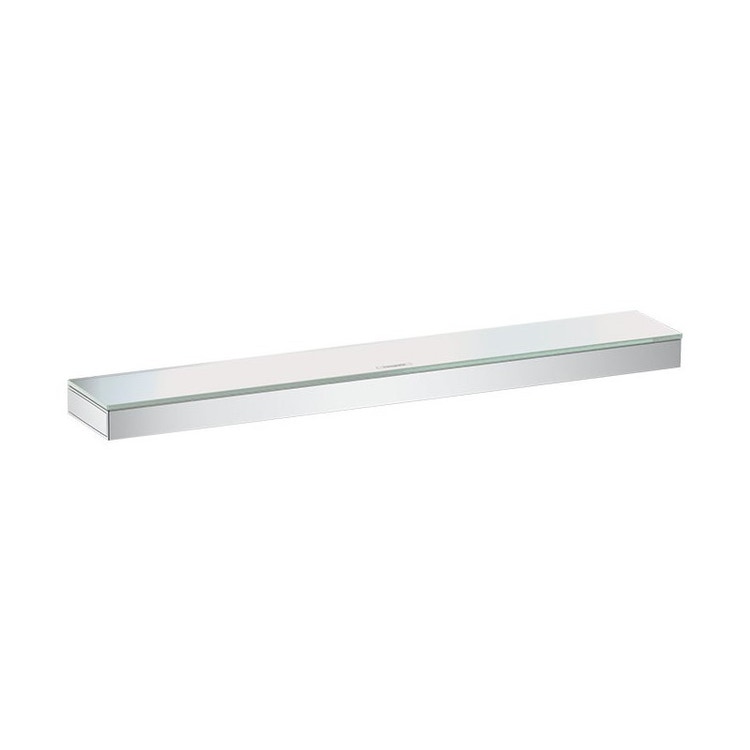 Keuco 11557170100 Mensola angolare per doccia, finitura alluminio  anodizzato argento e tergivetro incluso colore bianco